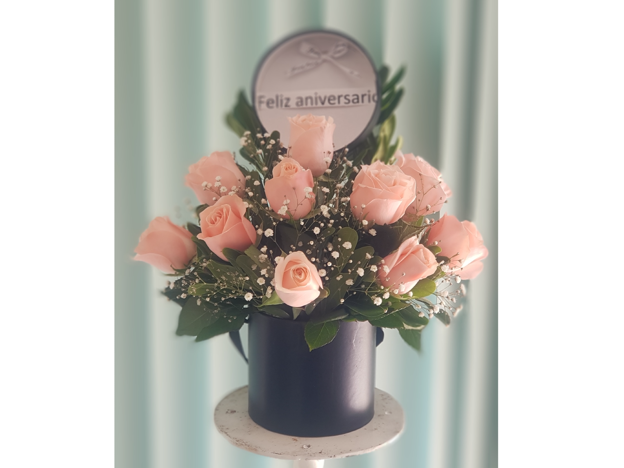 12 Rosas con Follajes
