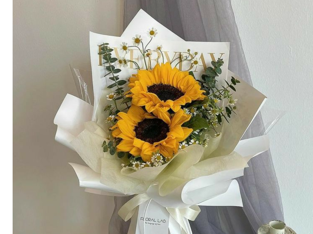 Bouquet de 2 girasoles