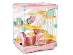JAULA SUNNY HASMTER LAND IMPORTADA ROSA