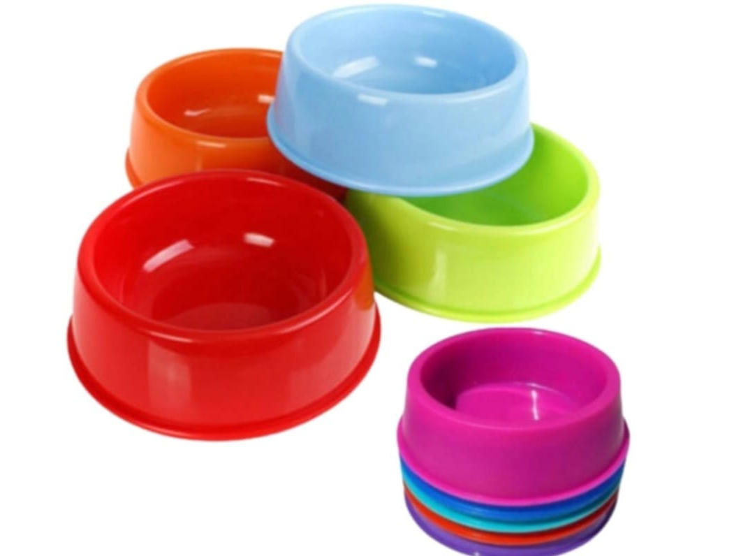 TAZON DE PLASTICO PARA PERRO COLORES