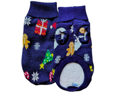 SUETER ACRILAN NAVIDEÑO CON BORREGA GALLETA DE JENGIBRE