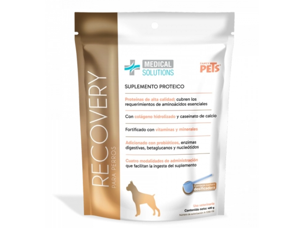 MS RECOVERY SUPLEMENTO PROTEINA P/PERRO 400 G.