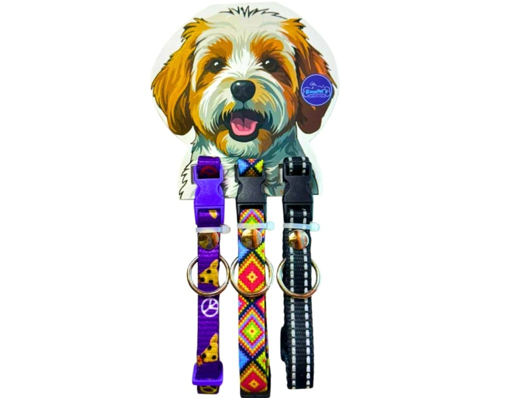 PAQUETE COLLARES PARA CACHORRO 3 PZAS.