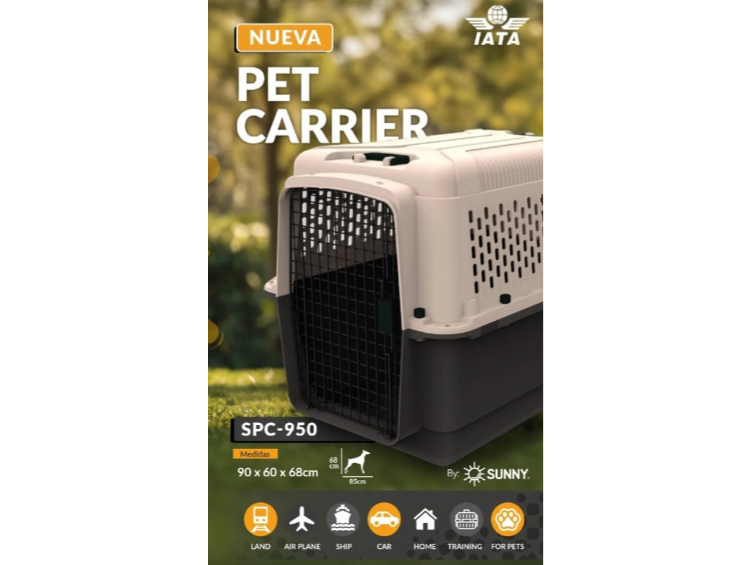TRANSPORTADORA PET CARRIER MEDIDAS 90X60X68 CM