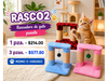 RASCADOR DE GATO PUENTE FLANEL E IZTLE
