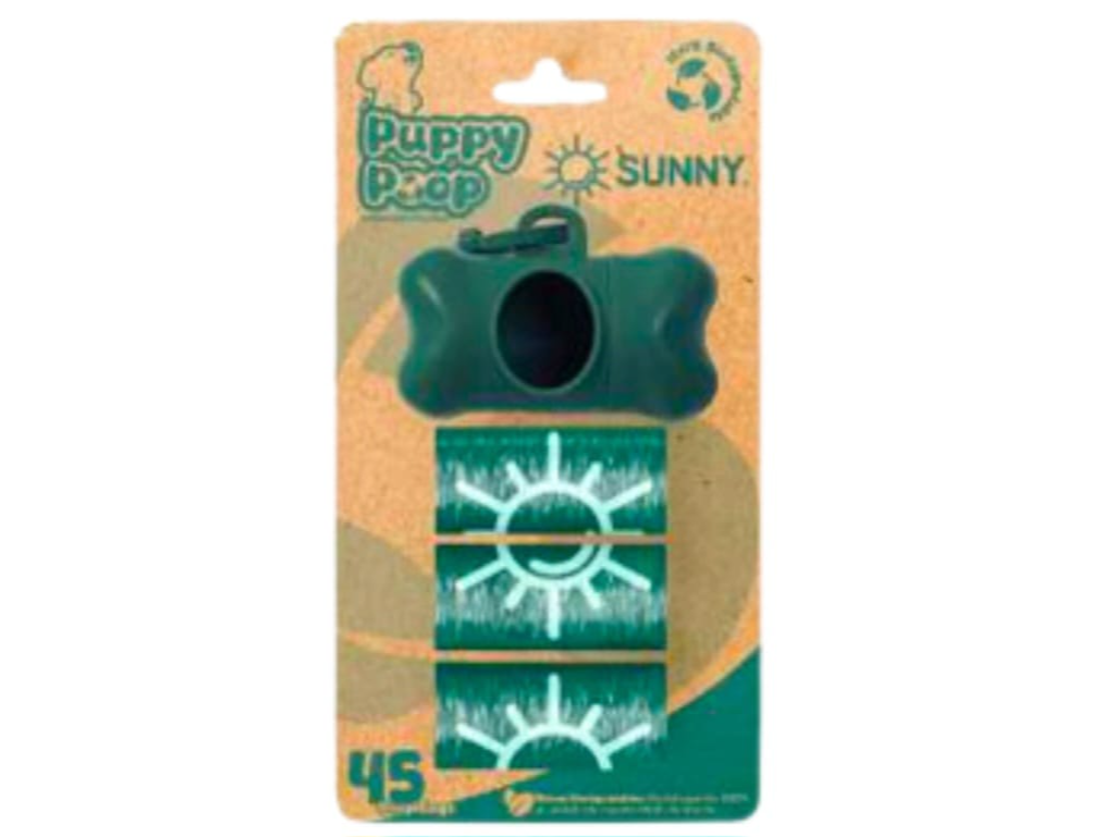 BLISTER 3 ROLLOS 45 BOLSAS BIODEGRADABLES+DISPENSADOR