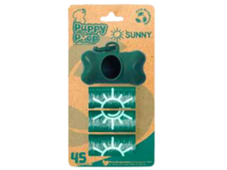 BLISTER 3 ROLLOS 45 BOLSAS BIODEGRADABLES+DISPENSADOR