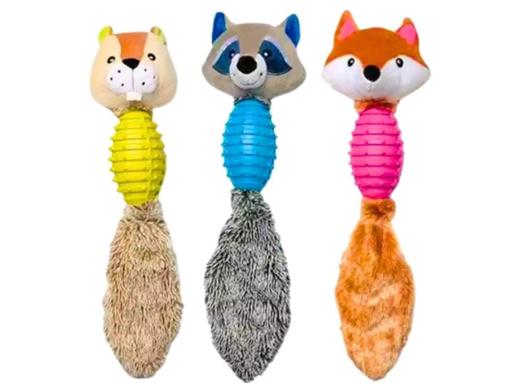 JUGUETE PARA PERRO PELUCHE CON PELOTA