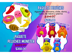 PAQUETE PELUCHES