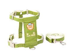 CORREA CON PECHERA TELA HAPPY PET MEDIANA
