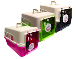 TRANSPORTADORA ECO 1 PUERTA BICOLOR (50X35X32 CM