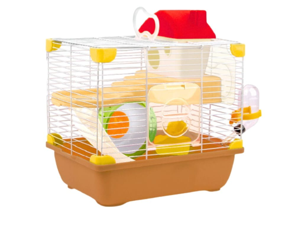 JAULA SUNNY HAMSTER LAND (29.9X22.2X30.1) CAFE