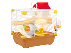 JAULA SUNNY HAMSTER LAND (29.9X22.2X30.1) CAFE