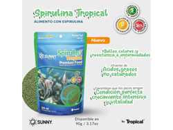 ALIMENTO SUNNY SPIRULINA TROPIC GRAN 90 G.