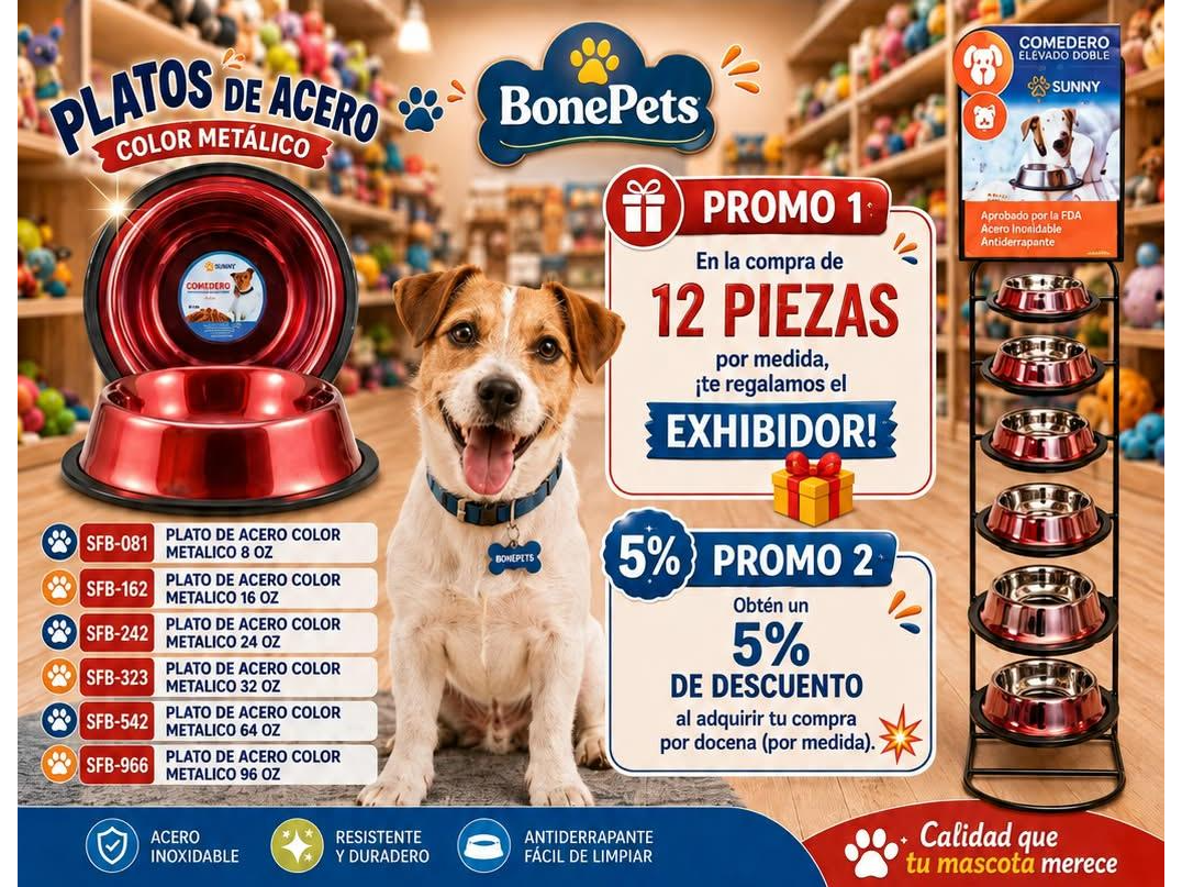 PLATO DE ACERO COLOR SUNNY