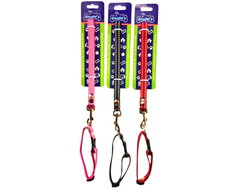 CORREA CON COLLAR 1/2 CINTA REFLEJANTE