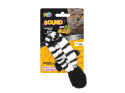 JUGUETE SKIN ZEBRA SOUND C/CATNIP
