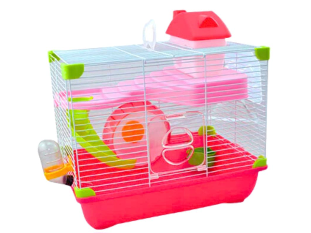 JAULA SUNNY HAMSTER LAND (25.5X25.5X33) ROSA