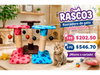 RASCADOR DE GATO DOBLE PELOTA FLANEL E IZTLE