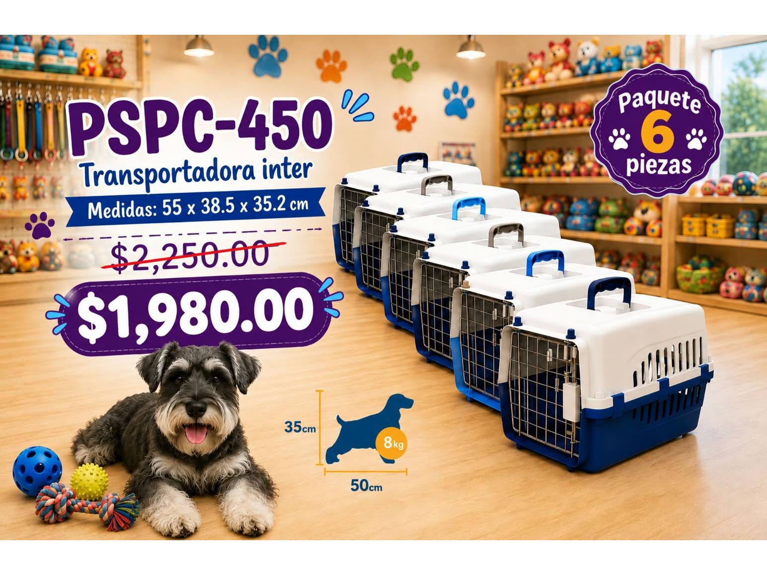 PAQUETE 6 TRANSPORTADORAS INTERM ECONOMICA