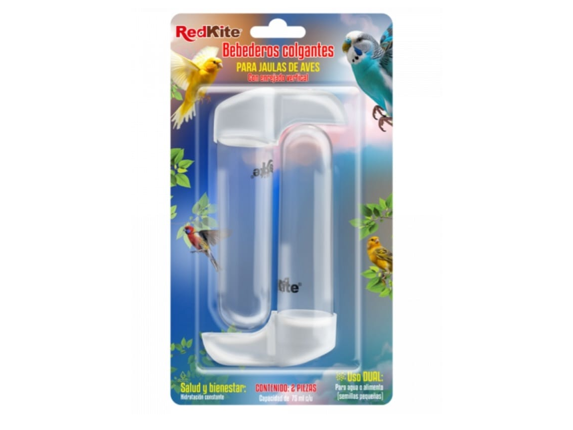 BEBEDERO P/AVES 75 ML. 2 PZAS.