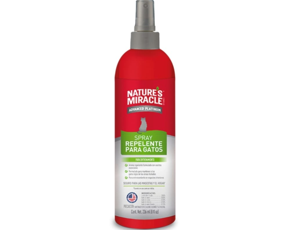 MIRACLE SPRAY REPELENTE PARA GATOS ADVANCED 236 ML.