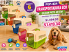 PAQUETE 6 TRANSPORTADORAS ECO OCEAN PETS 48 CM