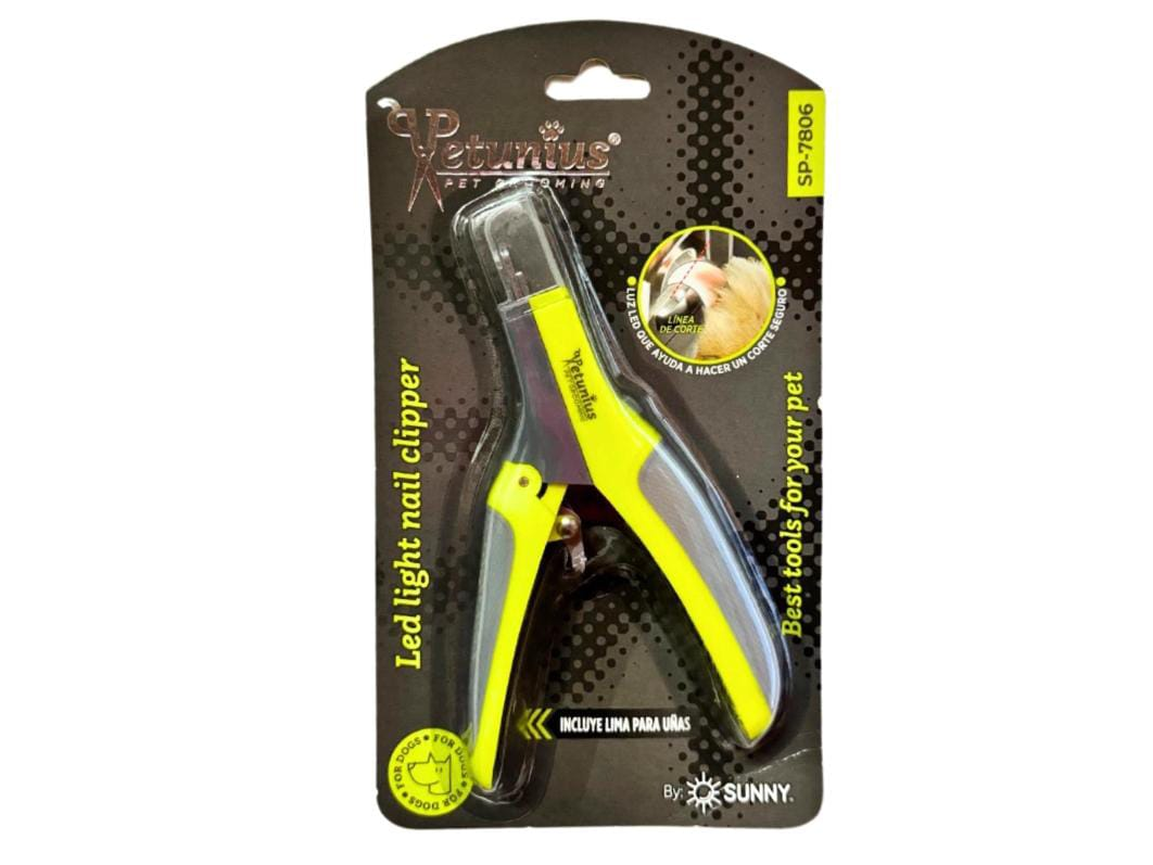 CORTAUÑAS DELUX LUZ LED Y LIMA PETUNIUS BY SUNNY