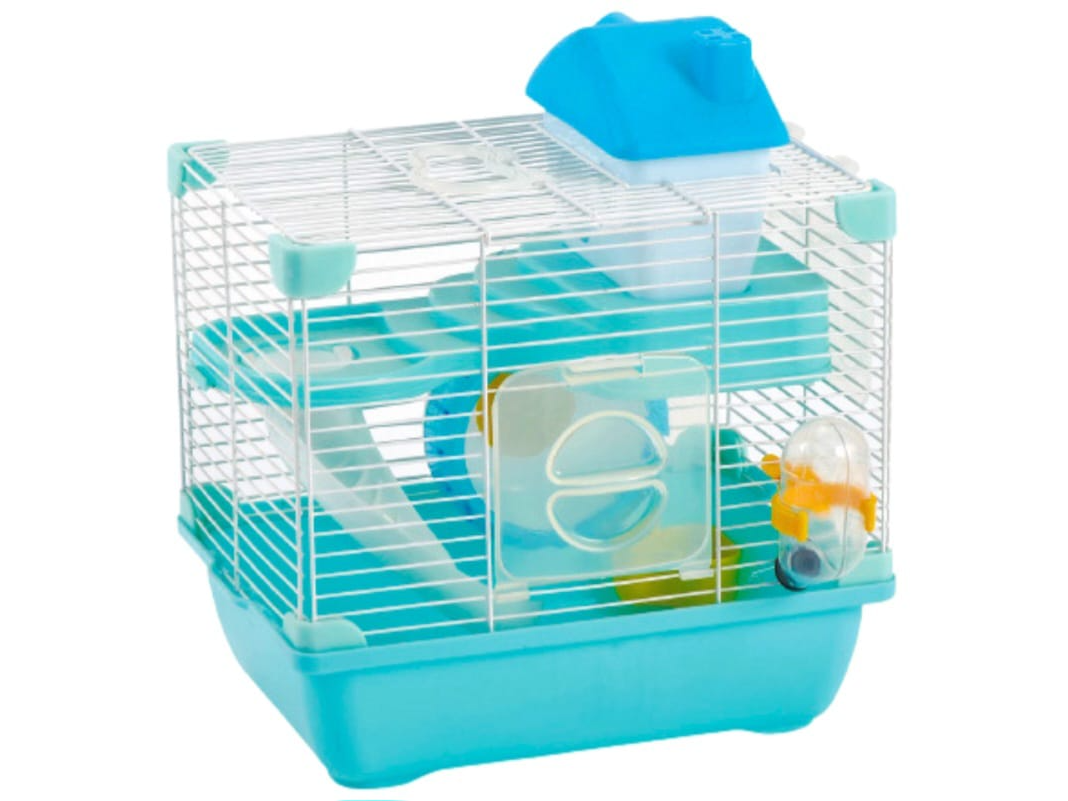 JAULA SUNNY HAMSTER LAND (28.9X22.2X30.1) AZUL