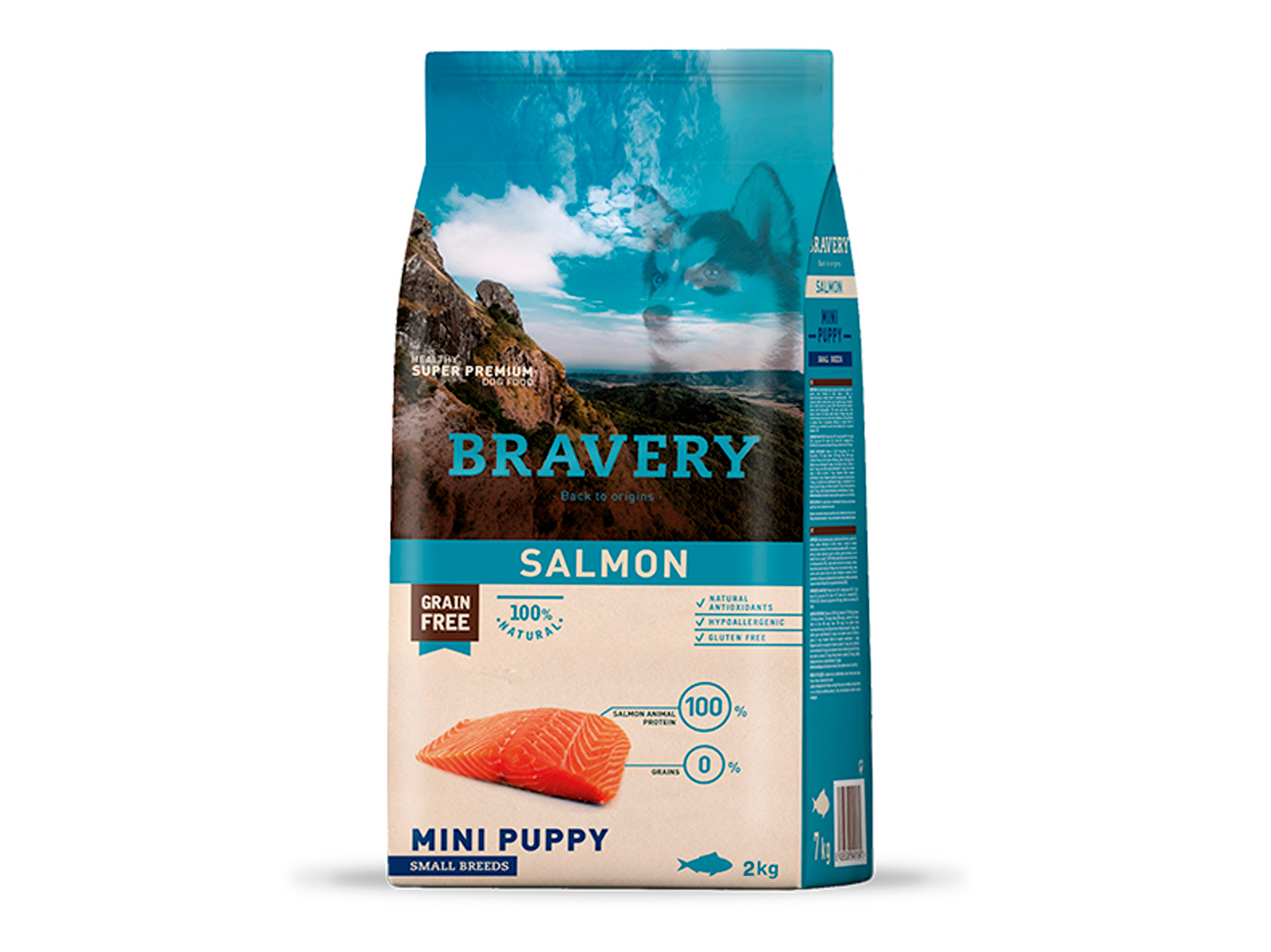 Bravery Salmon Mini puppy 2 kgs