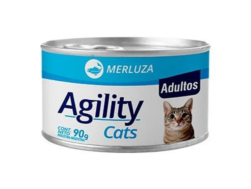 Agility lata, gatos adultos, proteina merluza