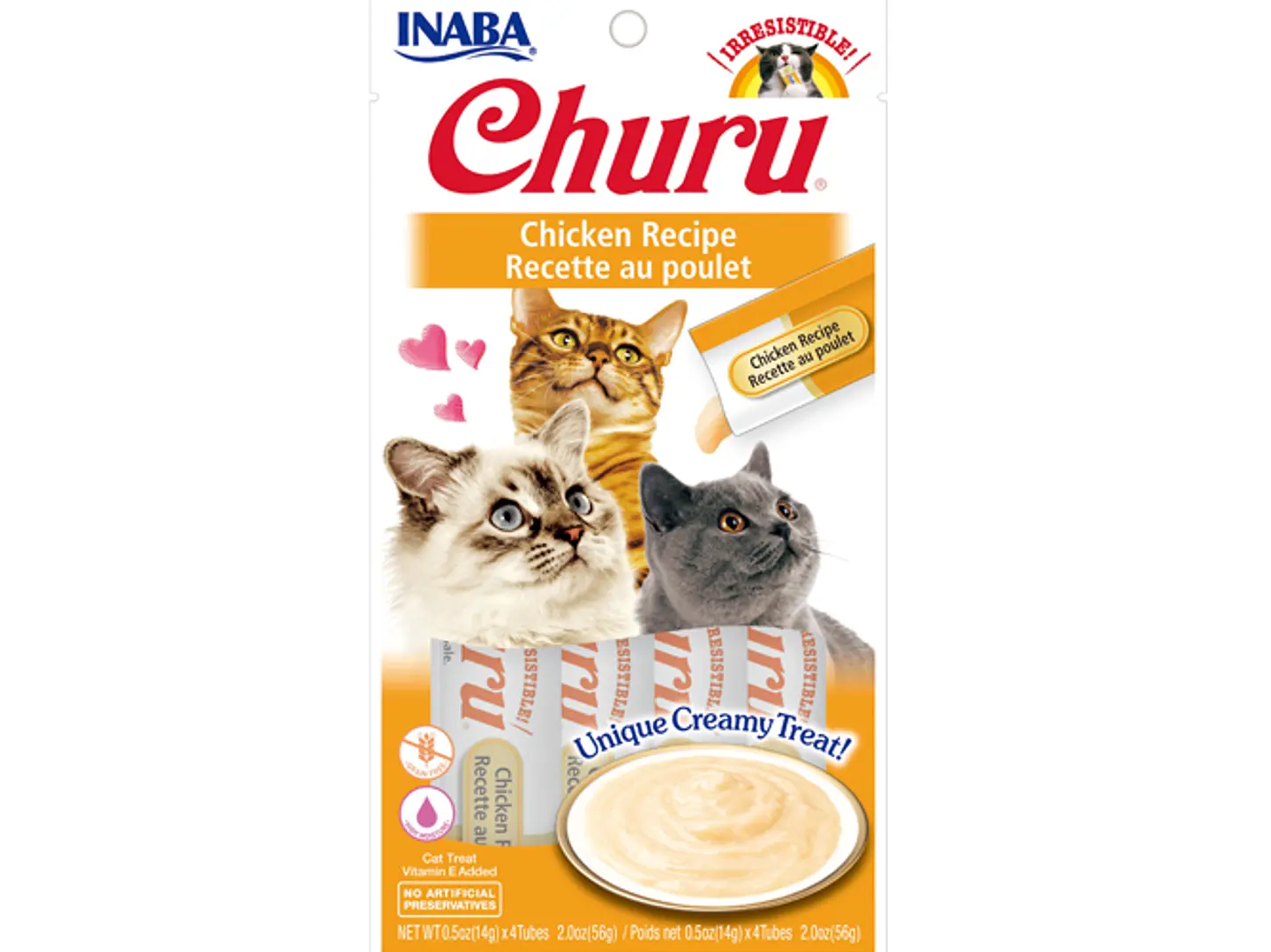 Churu pollo, 4 tubos