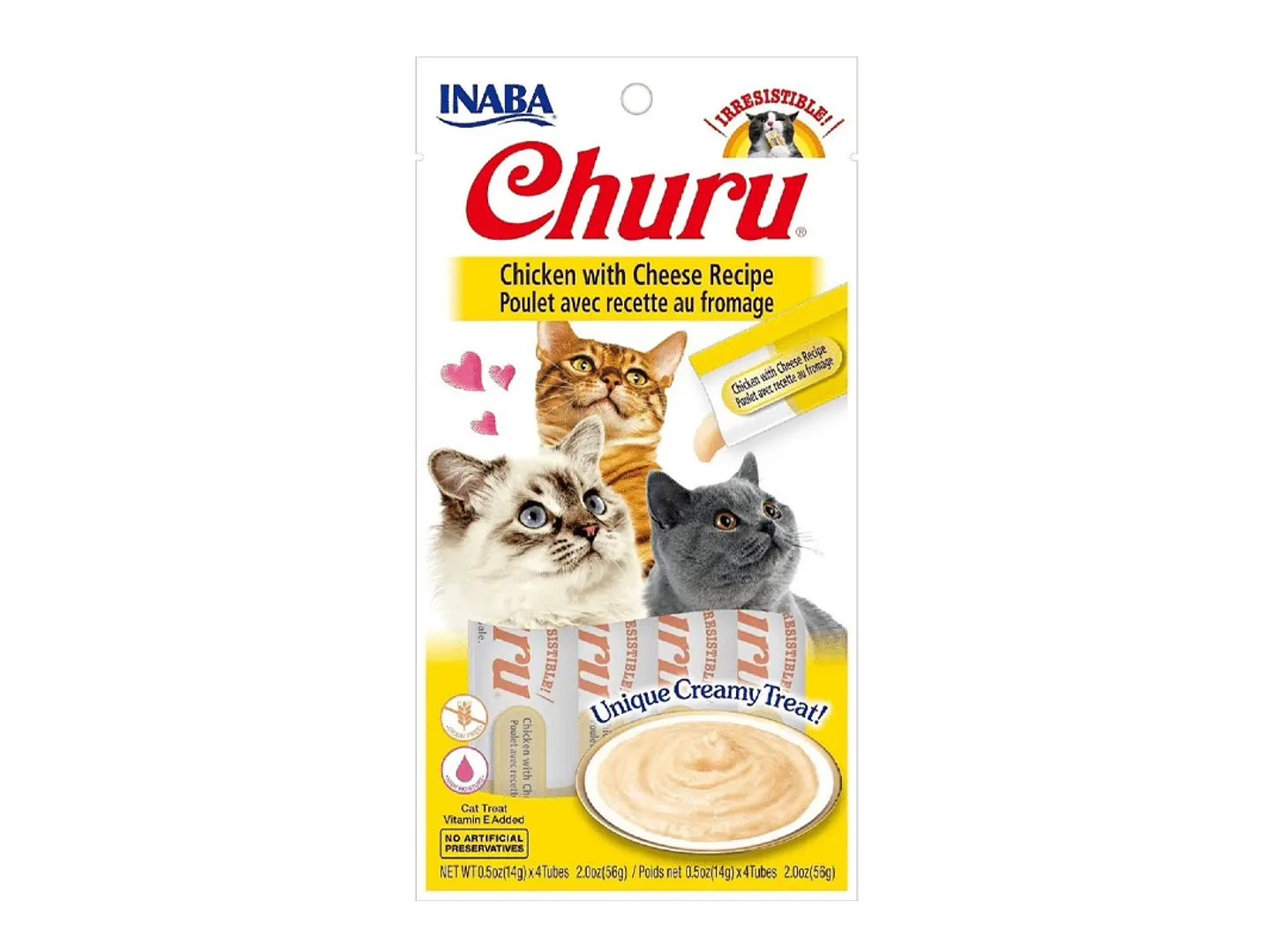 Churu pollo/queso, 4 tubos