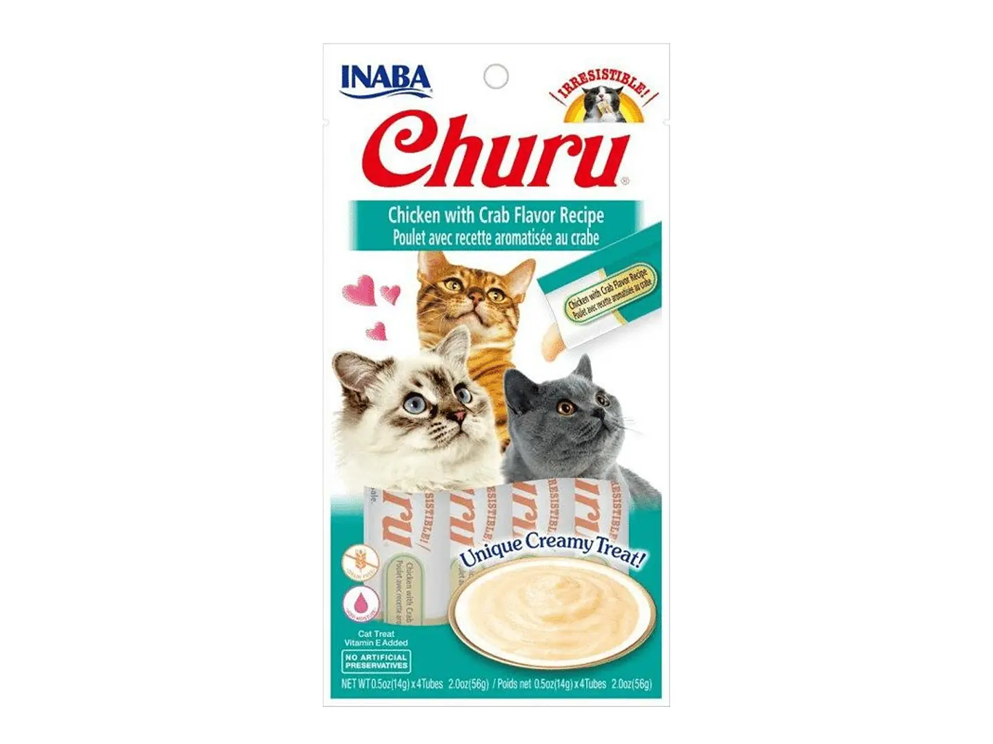 Churu pollo/cangrejo, 4 tubos