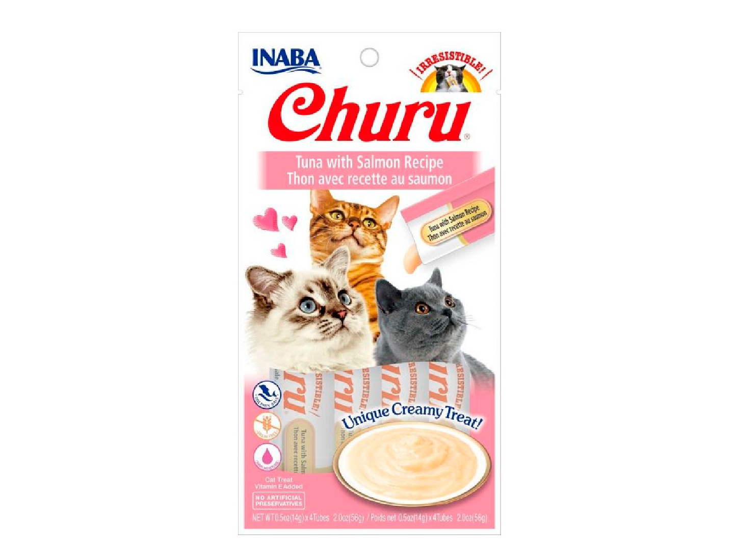 Churu atun/salmon, 4 tubos