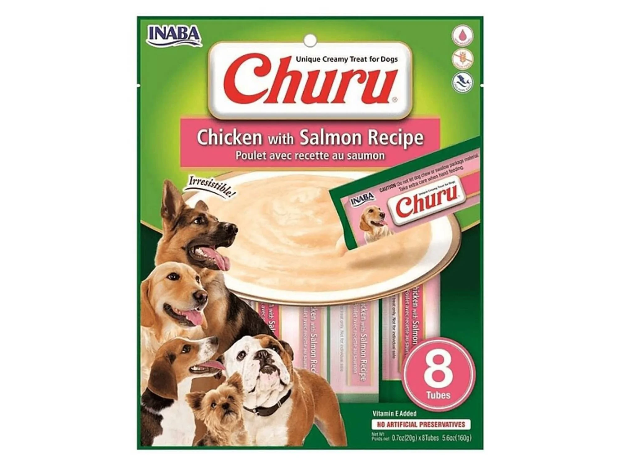 Churu Pollo y Salmón 4un