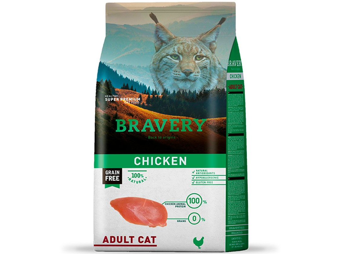 BRAVERY CHICKEN GATO ADULTO 2KG