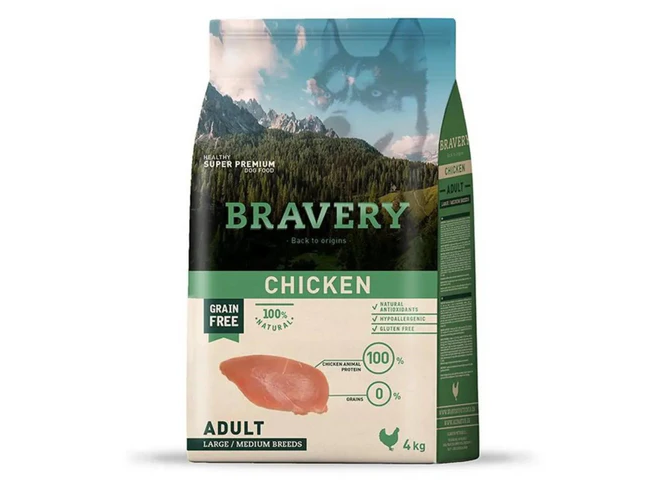 Bravery Chicken Adulto Large 4 Kg