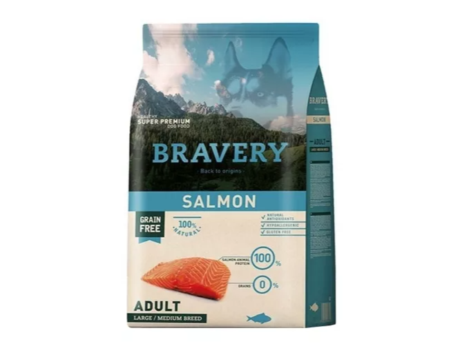 Bravery Salmon Adulto Large 12 Kg