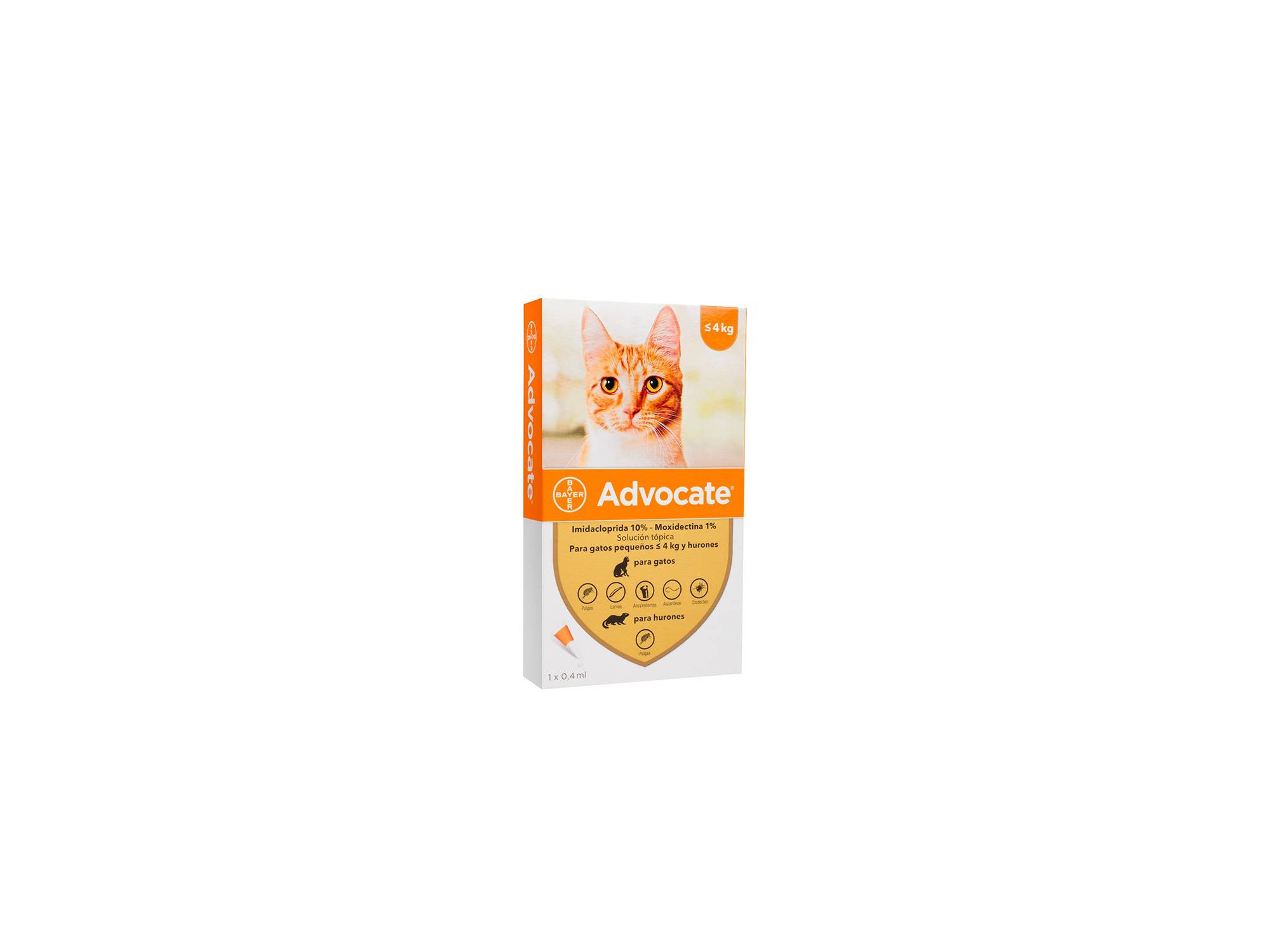 Pipeta Advocate Antiparasitario Gatos 1 - 4 Kg
