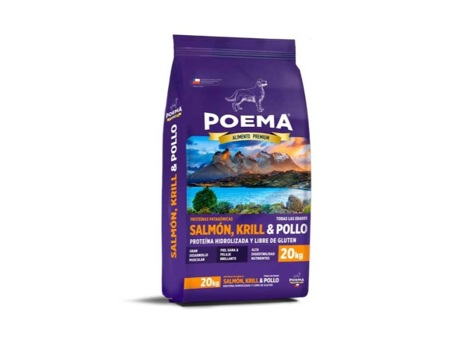 POEMA TODAS LAS EDADES SALMON- KRILL  Y POLLO 20KG