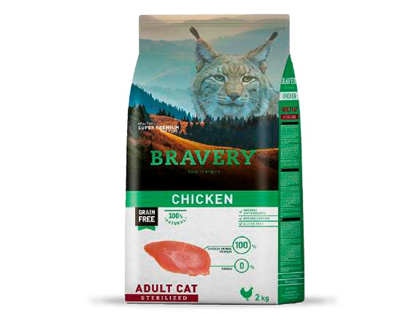 BRAVERY ADULTO ESTERILIZADO 2 KG