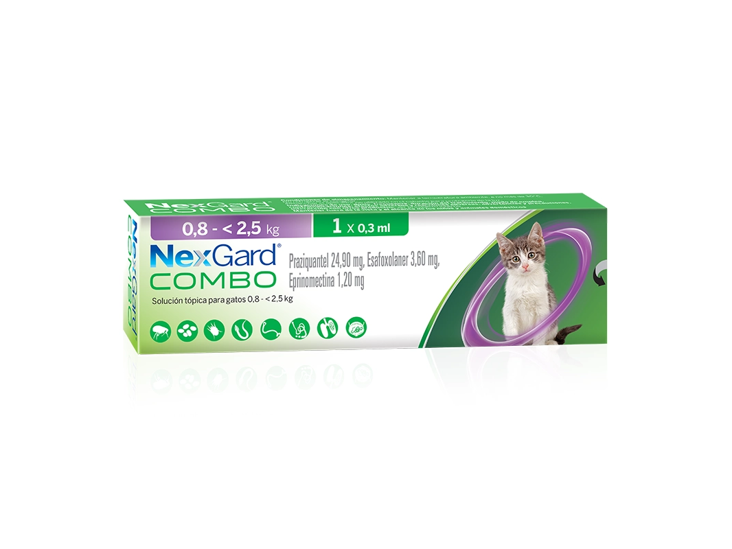 NEXGARD COMBO CAT 0.8 A 2.5 KG