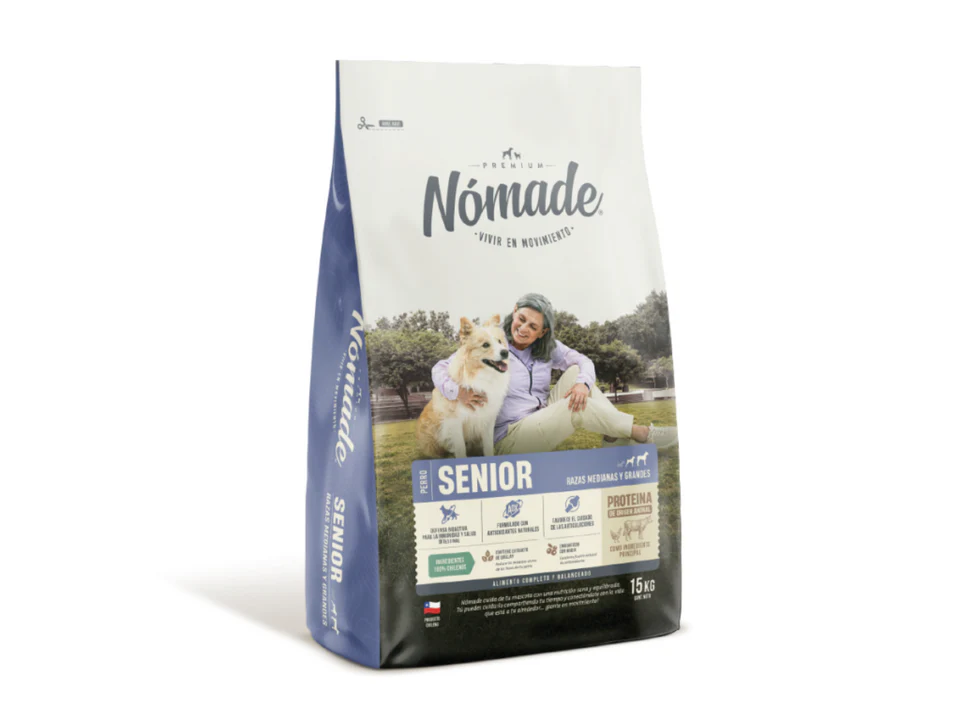 NOMADE SENIOR RAZAS MEDIANS Y GRANDES 15KG