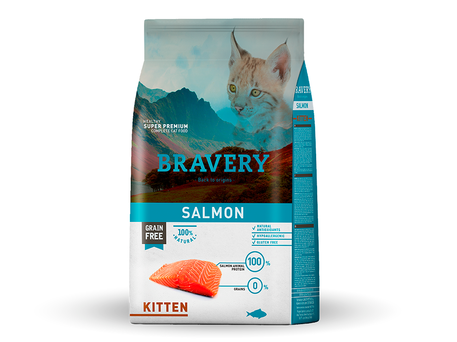 BRAVERY KITTEN SALMON 2KG