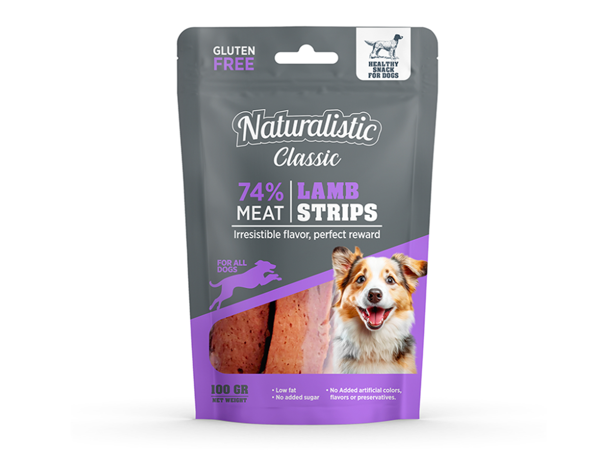 Naturalistic Tiras de Cordero 100G