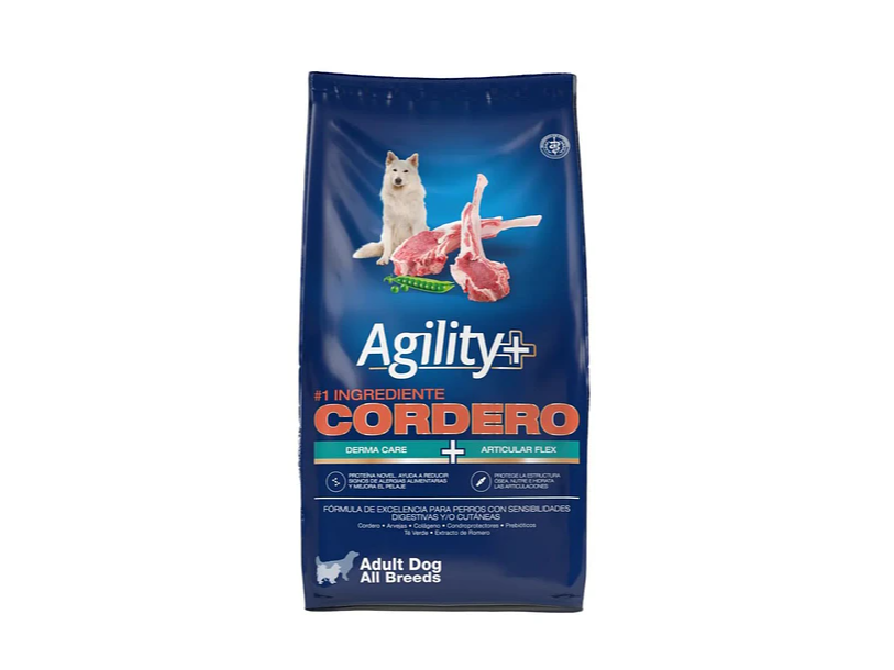 AGILITY+  PERRO ADULTO CORDERO 1.5