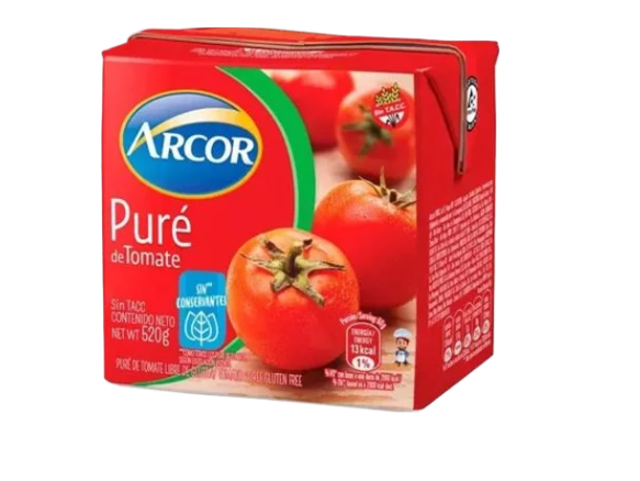 PURE DE TOMATE ARCOR 520 gr.