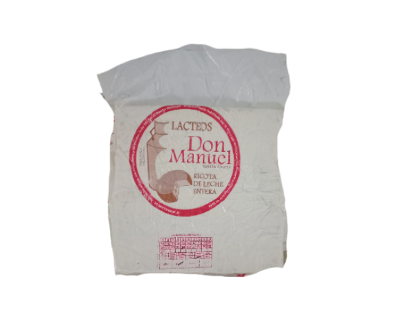 RICOTA DE LECHE ENTERA DON MANUEL x 100 gr.