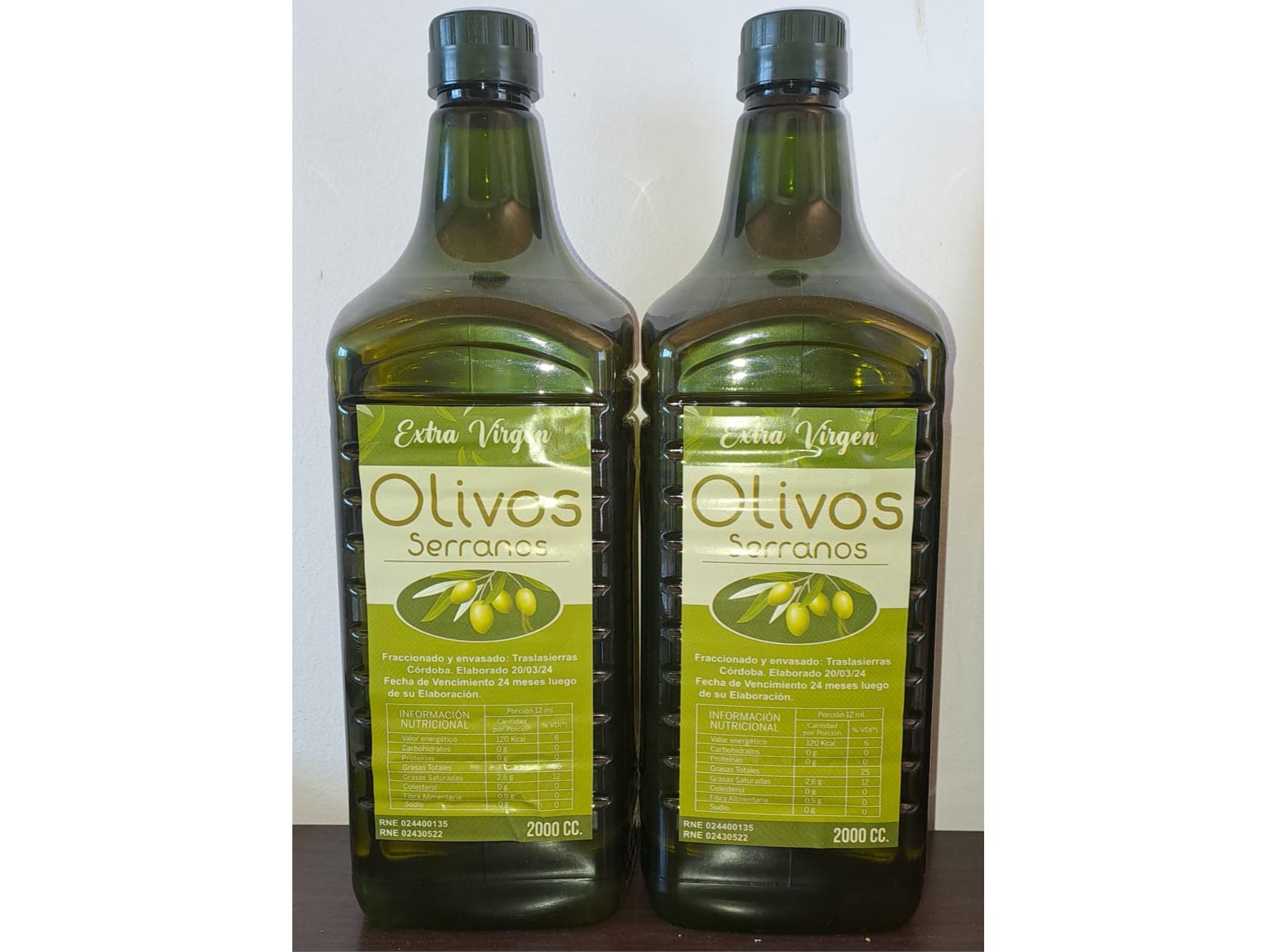 PACK 2Lts ACEITE DE OLIVA - OLIVOS SERRANOS POR 9 UNIDADES